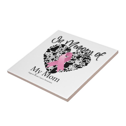 Geheugen van mijn moeder - Borstkanker Tegeltje (Zijkant)