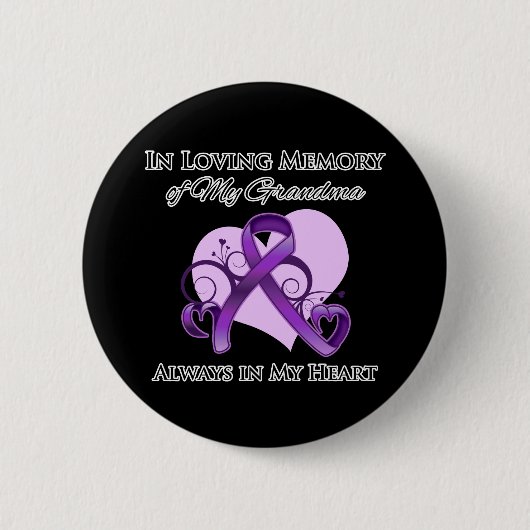 Geheugen van mijn oma - pancreaskanker ronde button 5,7 cm (Voorkant)