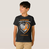 Geheugen van mijn opa Herinnering Leukemie Awarene T-shirt (Voorkant volledig)