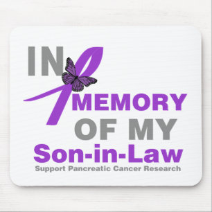 Geheugen van mijn schoonzoon-in-wet pancreaskanker muismat