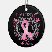 Geheugen van mijn tante Borstkanker hart Keramisch Ornament (Links)