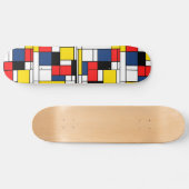Geheugen van Mondriaan - Schaats Deck Persoonlijk Skateboard (Horizontaal)