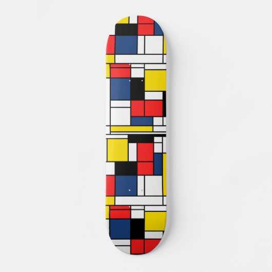 Geheugen van Mondriaan - Schaats Deck Persoonlijk Skateboard (Voorkant)