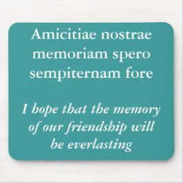Geheugen van onze vriendschap muismat