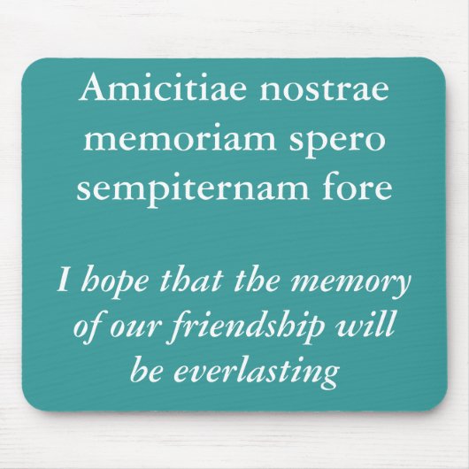Geheugen van onze vriendschap muismat (Voorkant)