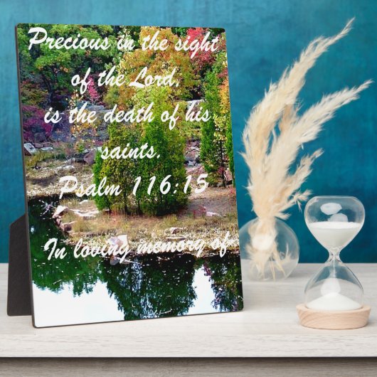 Geheugen van Psalm 116:15 Fotoplaat (Zijkant)