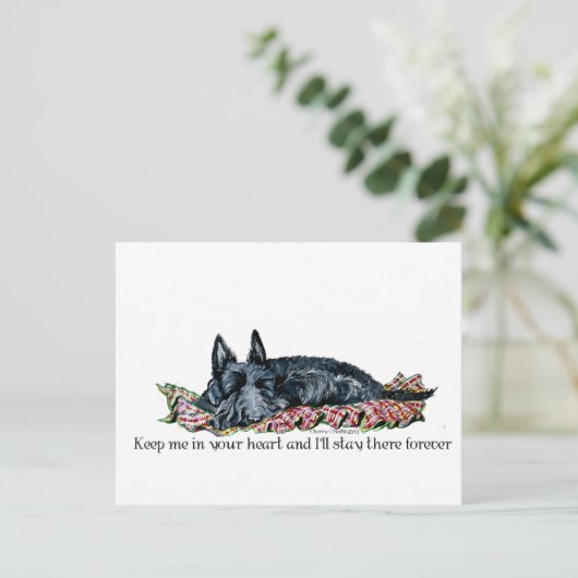 Geheugen van Scottish Terrier Briefkaart (Staand voorkant)