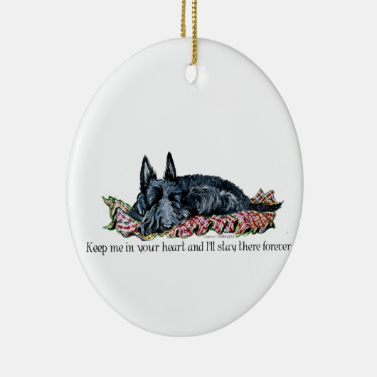 Geheugen van Scottish Terrier Keramisch Ornament (Rechts)