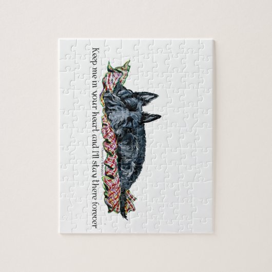 Geheugen van Scottish Terrier Legpuzzel (Verticaal)