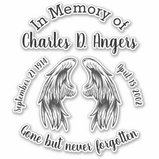 Geheugen van sticker (Voorkant)