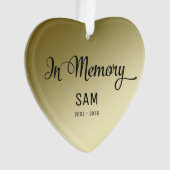 Geheugen - Verlies van Pet - Aangepaste foto/naam Ornament (voorkant)