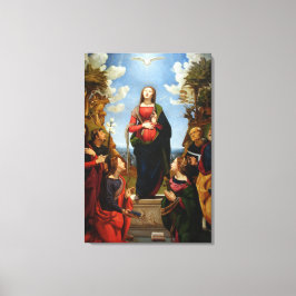 GEHEUGEN VOOR DE IMMACULERE CONCEPTIE CANVAS AFDRUK