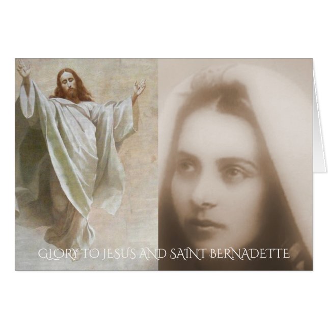 GEHEUGEN VOOR JESUS EN SAINT BERNADETTE (Voorkant Horizontaal)