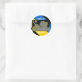 GEHEUGEN VOOR OEKRAÏNE RONDE STICKER (Tas)