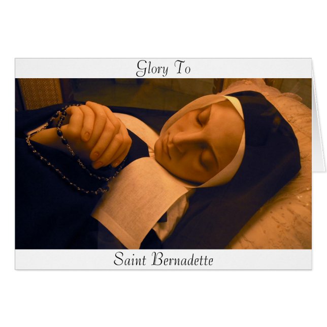 GEHEUGEN VOOR SAINT BERNADETTE (Voorkant Horizontaal)