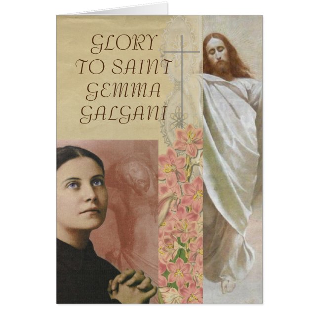 GEHEUGEN VOOR SAINT-GEMMA GALGANI (Voorkant)
