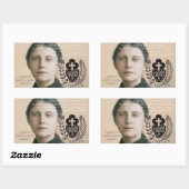 GEHEUGEN VOOR SAINT-GEMMA GALGANI RECHTHOEKIGE STICKER (Vel)