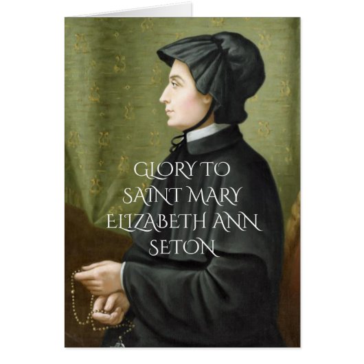 GEHEUGEN VOOR SAINT MARY ELIZABETH ANN SETON (Voorkant)