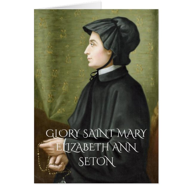 GEHEUGEN VOOR SAINT MARY ELIZABETH ANN SETON (Voorkant)