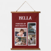 Geheugenartikel 4: foto voor altijd wit met een vu hangend wandkleed (Voorkant)