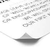 Geheugenbox Elegant Weddenschap Poster (Hoek)