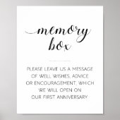 Geheugenbox Elegant Weddenschap Poster (Voorkant)