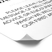 Geheugenbox Gastboekverlof Berichtenbout Poster (Hoek)