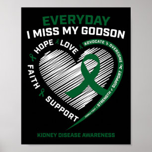 Geheugencadeaus Miss My Godson Kidney Disease Awar Poster