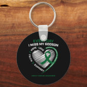 Geheugencadeaus Miss My Godson Kidney Disease Awar Sleutelhanger (Voorkant)