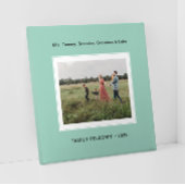 Geheugenfoto van groene familie canvas afdruk