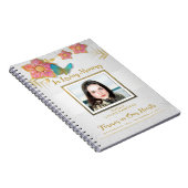 Geheugenfoto van vlinder Memorial Guest Book Notitieboek (Rechterzijde)