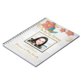Geheugenfoto van vlinder Memorial Guest Book Notitieboek (Linkerzijde)