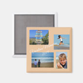 Geheugenfoto voor familievakantie magneet (Voorkant / Achterkant)