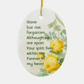 Geheugenfoto Yellow Roses Garden Flowers Keramisch Ornament (Voorkant)