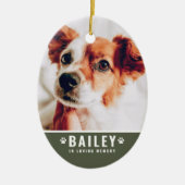 Geheugenfoto's van voetgangers keramisch ornament (Voorkant)