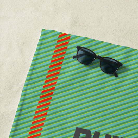 Geheugengeek harde schijf met aangepaste tekst mak strandlaken (In situ)