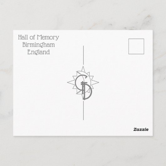Geheugenhal Briefkaart (Achterkant)
