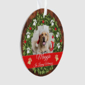 Geheugenis kerstmis met foto van Memorial Ornament (voorkant)