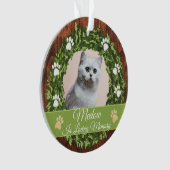 Geheugenis kerstmis met foto van Memorial Ornament (voorkant)