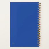 Geheugenjournaal "Memories" in blauw en goud Notitieboek (Achterkant)