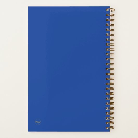 Geheugenjournaal "Memories" in blauw en goud Notitieboek (Achterkant)