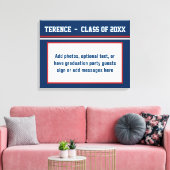 Geheugenkaart voor partij afstudeerder canvas afdruk (Insitu (Woonkamer))