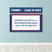 Geheugenkaart voor partij afstudeerder canvas afdruk (Insitu (Houten vloer))