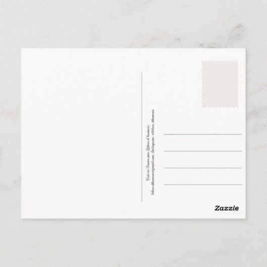 Geheugenkaart voor wensen briefkaart (Achterkant)