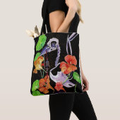 Geheugenkaarten Autumn Vibes Raven Skeleton Poster Tote Bag (Dichtbij)