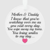 Geheugenkardinaal - rode vogelsiervormer ornament (achterkant)