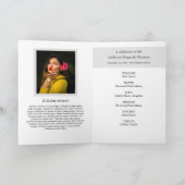 Geheugennaam volledig foto-Memorial-programma Programma (Binnen)