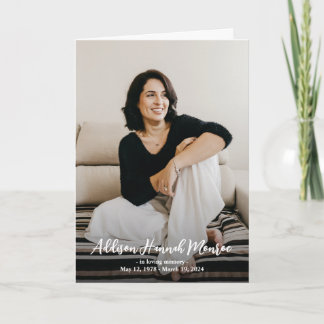 Geheugennaam volledig foto-Memorial-programma Programma