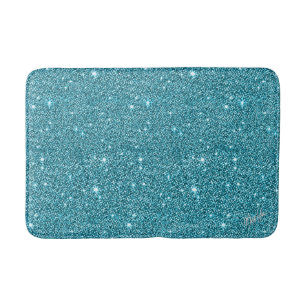 Geheugenschuim Aqua Glitter Medium Bath Mat 20" x