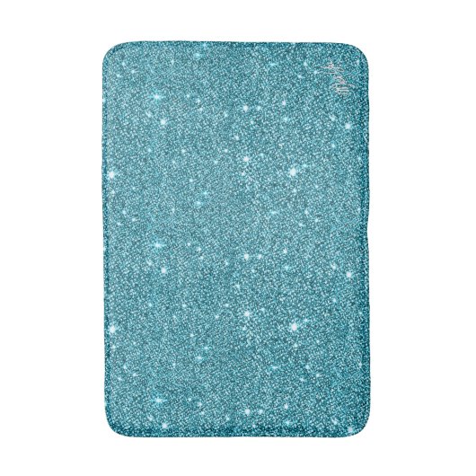 Geheugenschuim Aqua Glitter Medium Bath Mat 20" x (Voorkant Verticaal)